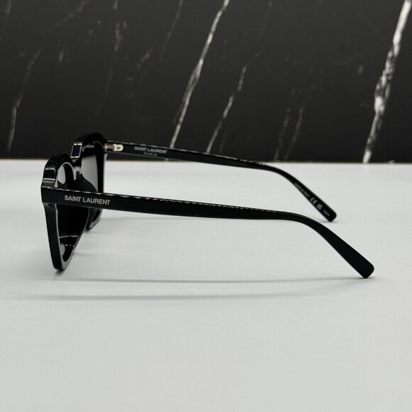 NEW SAINT LAURENT SL457 001 BLACK GEOMETRIC SUNGLASSES SAINT LAURENT SL 457 001 main image 6